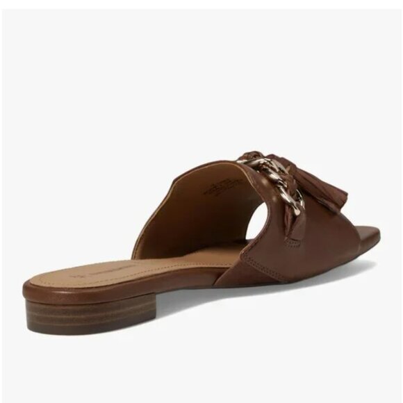 Johnston & Murphy Lilly Chain Leather Slide Slippers Size 7.5 - Picture 4 of 9